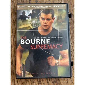 The Bourne Supremacy Fullscreen DVD 2004 Action Movie Matt Damon Pre-Owned